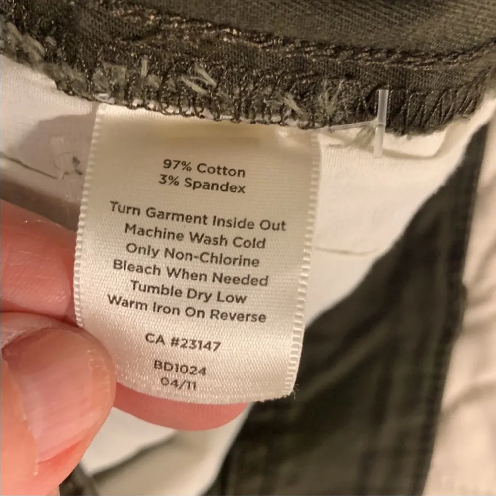 Talbots Olive green twill jeans - Image 9