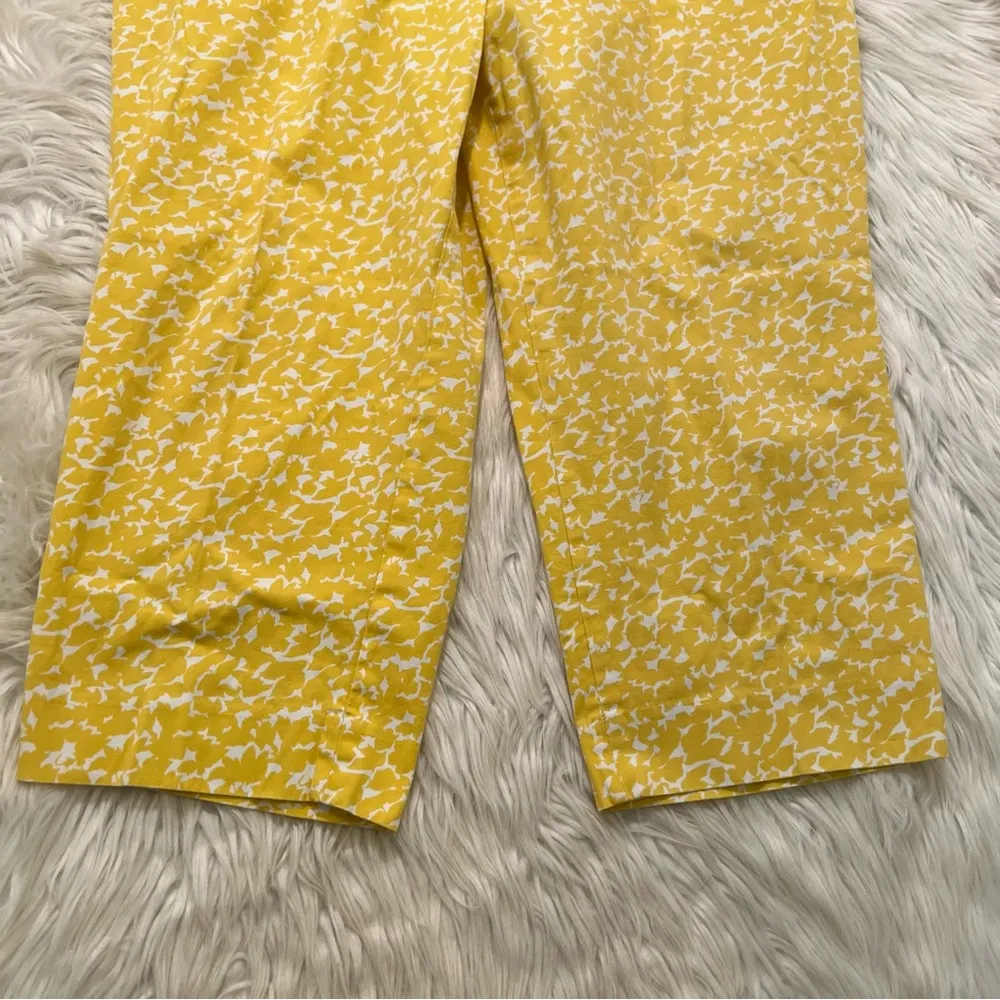 Talbots Curvy Chino Pant Yellow White Geometric 18WP - Image 5