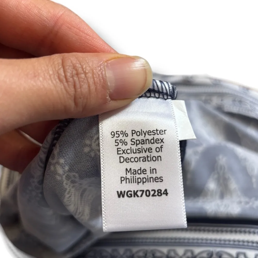 NWT Magnolia Grace Blue White Alhambra Embroidered Trim Knit Dress - Image 9