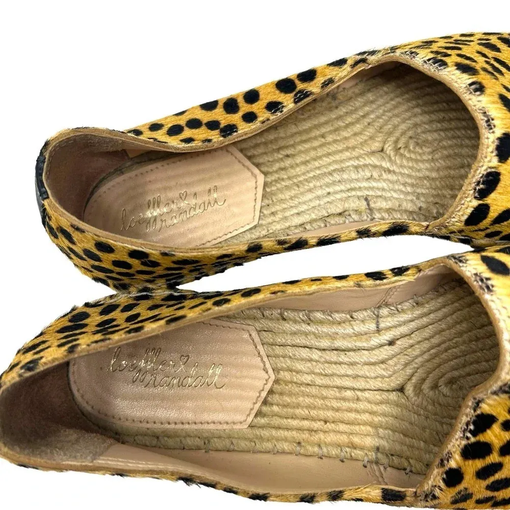 Loeffler Randall Mara Cheetah Leopard Calf Hair Espadrille Flats Size 7.5 - Image 7