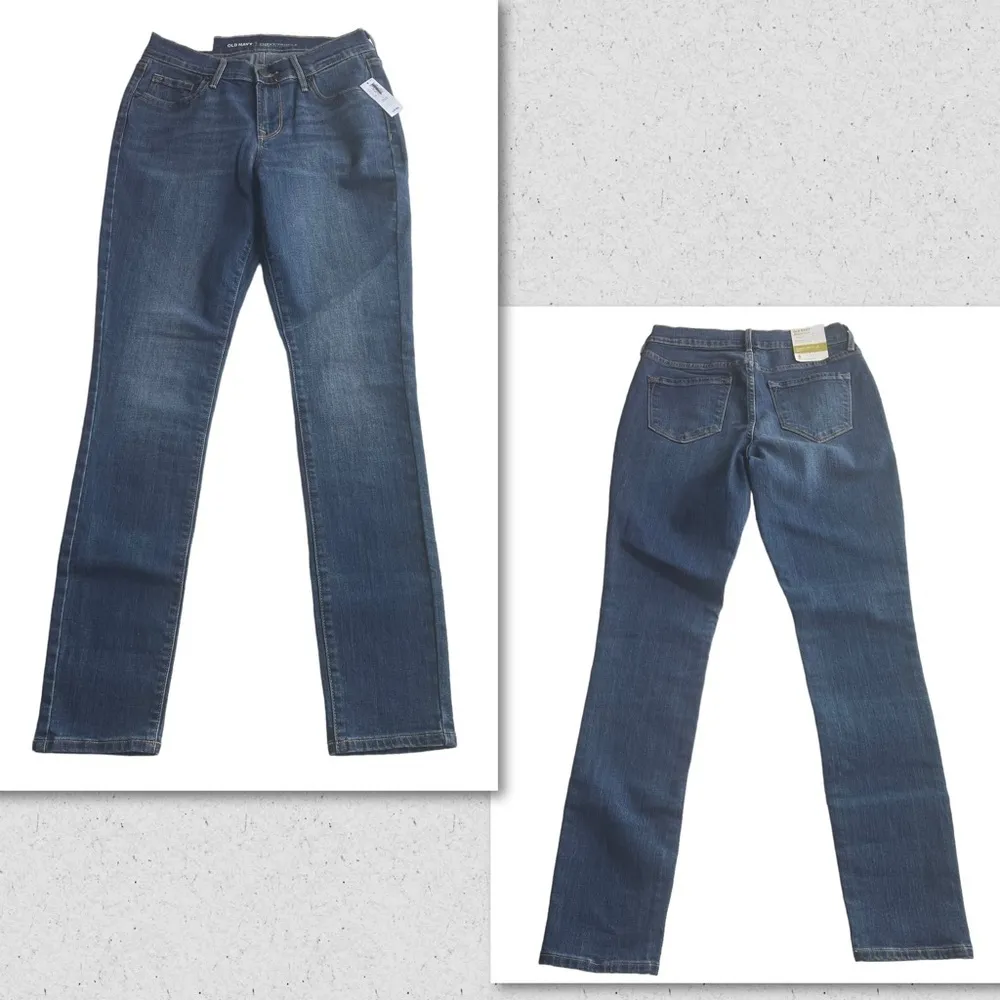 Old Navy skinny curvy profile jeans blue size 4R mid rise 30L NWT denim stretch. - Image 10