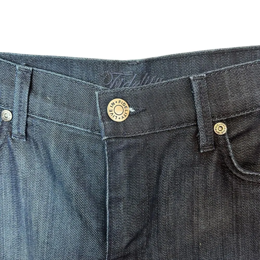 Fidelity Denim Japan Rose Bootcut Phantom Rinse Dojo Vibe Denim Jeans Size 28 Blue - Image 6