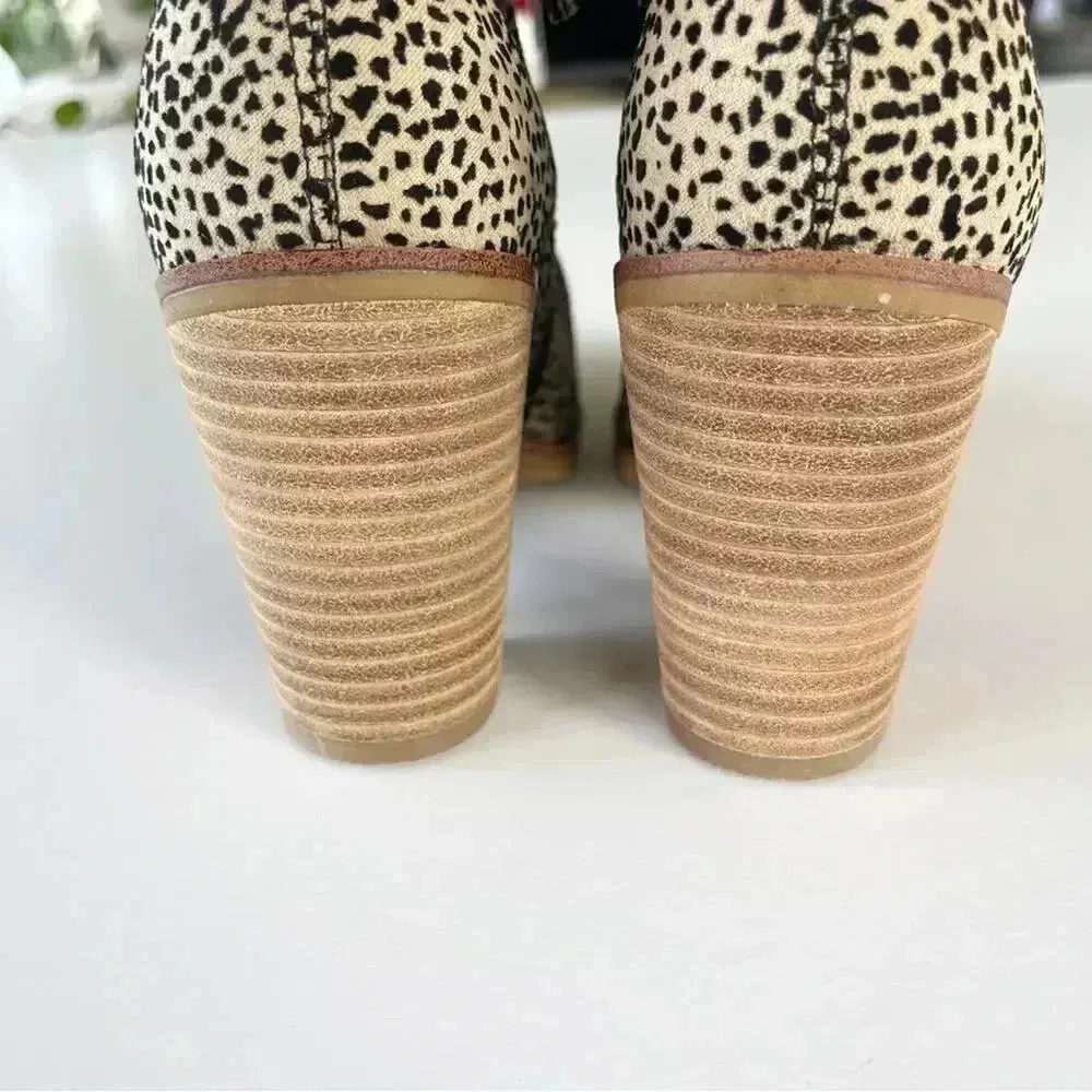 Mia Tracee WIDE Animal Print Heeled Zip Bootie in Leopard Size 6W NWOB - Image 10
