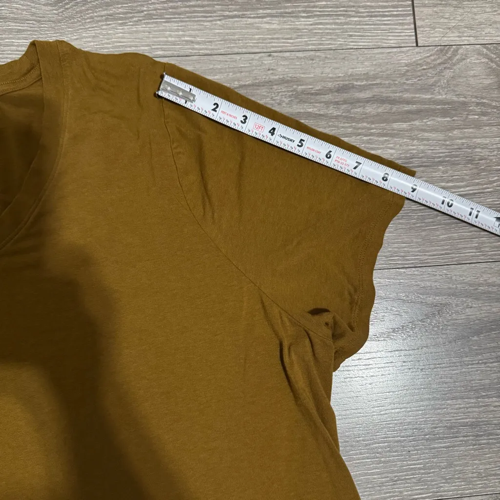 Ava & Viv Plus Women Mustard Short Sleeve Round Neck‎ Relaxed Fit Top Size 3X - Image 9