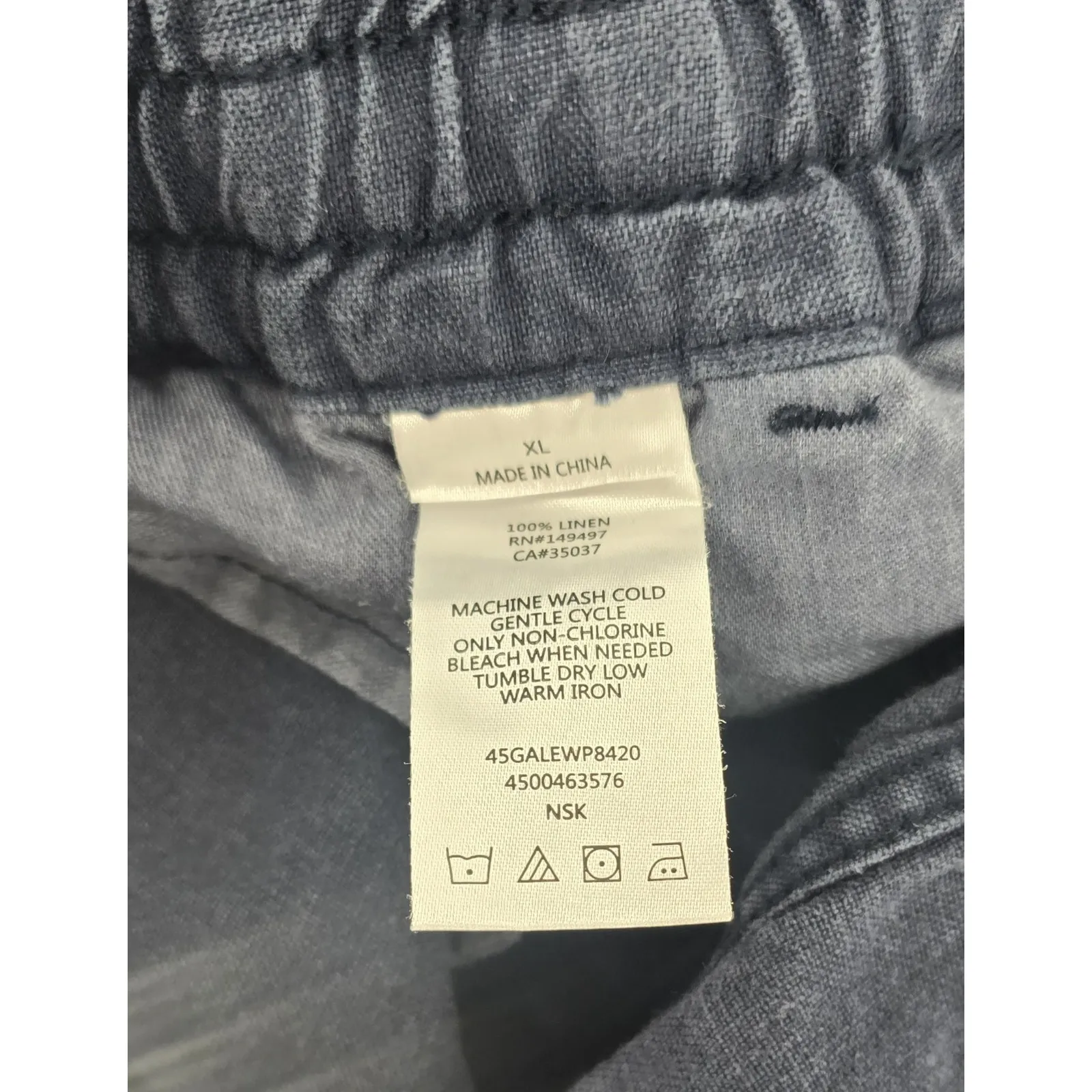 Joe's Jeans The Soder‎ Slim Linen Pant Navy Size XL - Image 5