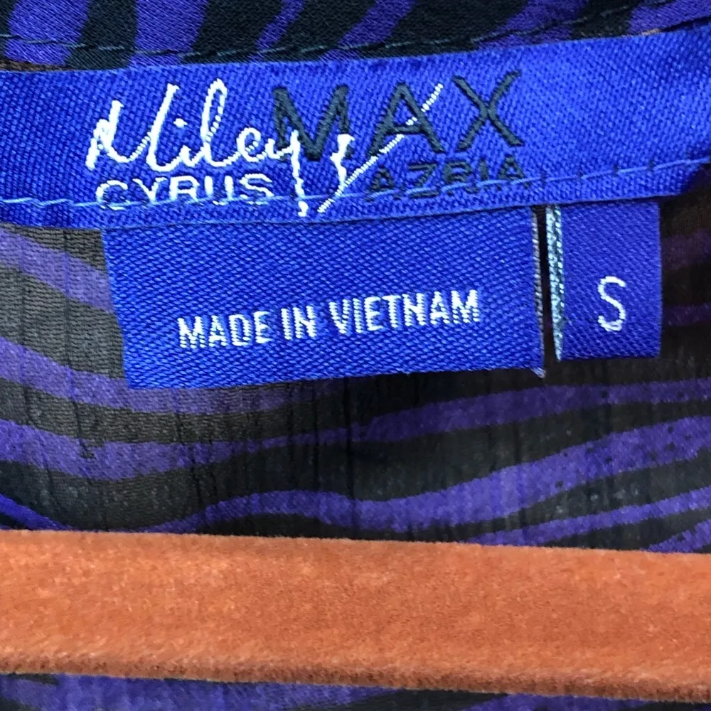 Miley Cyrus Small Sheer Purple & Black Tunic - Image 7