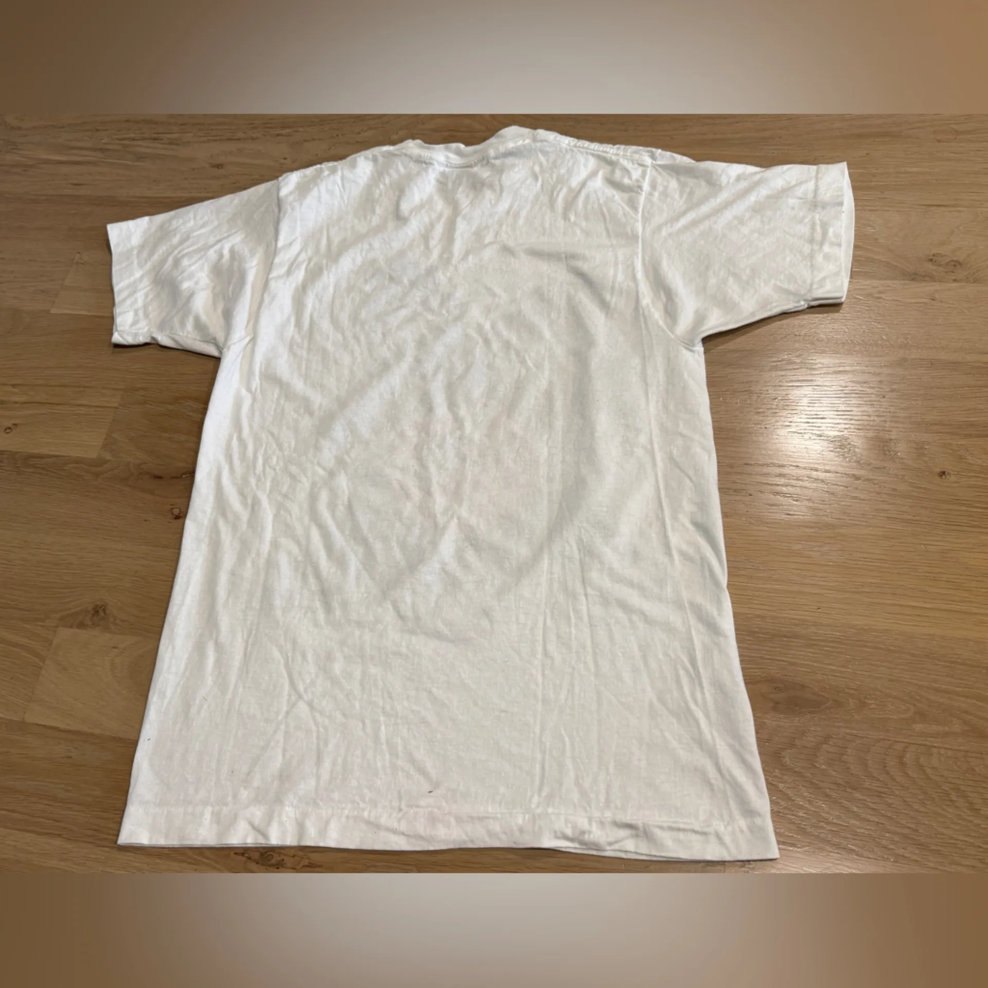 VINTAGE Slammer USA single stitch Looney Tunes New York Yankees tshirt large White - Image 7