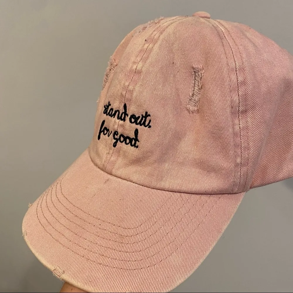 David & Young Stand Out For Good Pink Baseball Cap - Image 8