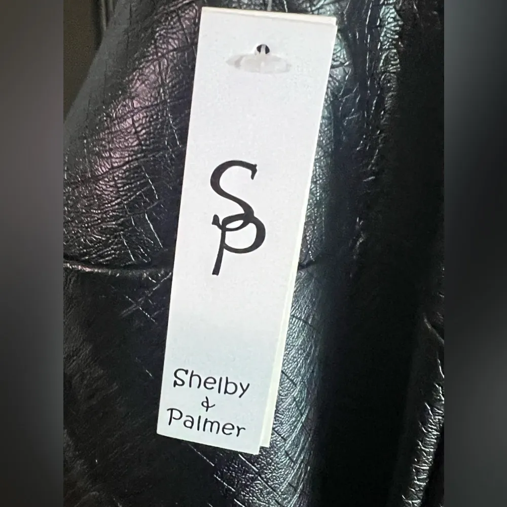 SHELBY & PALMER Dress Sleeveless Faux Leather dress NWT - Image 4