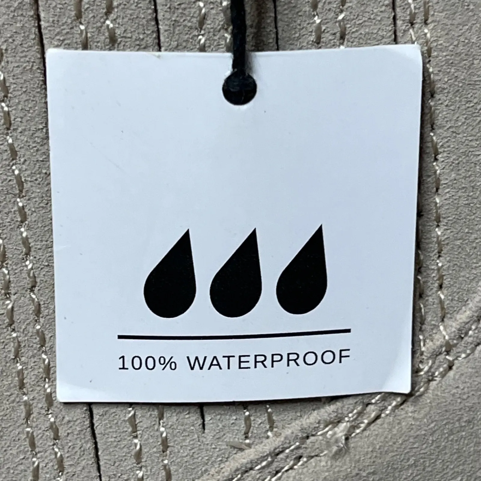 Dolce Vita NEW Size 10 Beige Suede Waterproof Chelsea Block Heel Ankle Booties Tan - Image 6