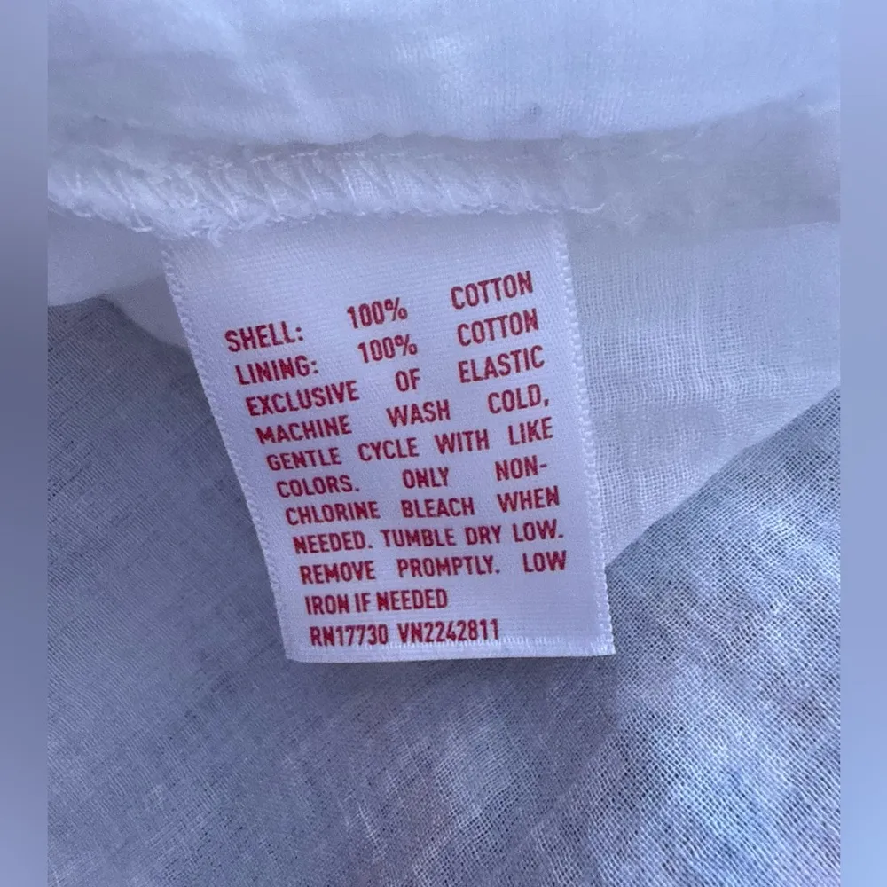 Vintage mossimo supply co hippie babydoll white blue patterned dress summer L Size L - Image 3