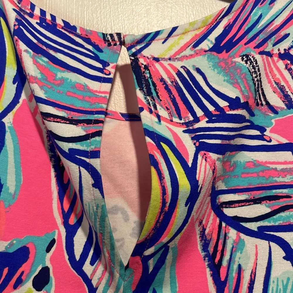 Lilly Pulitzer- NWT Somerset Tiki Pink Cabana Crazed Mini Dress- Size Small - Image 10