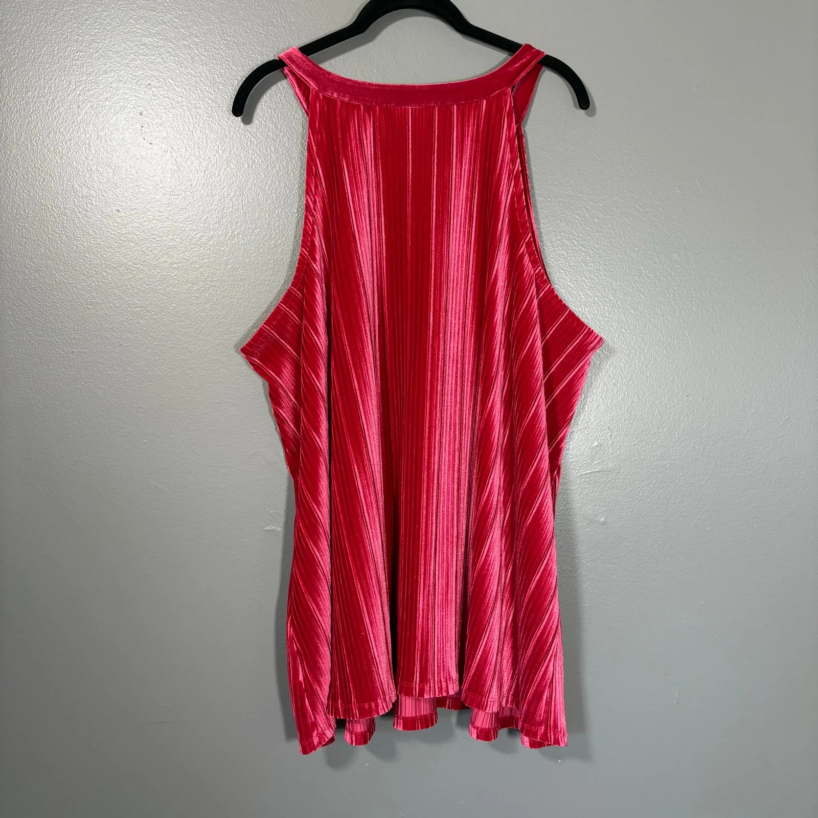 Torrid Red Velvet Whimysgoth Pleated Goddess Tank - 3 (3X) - Women's Plus Size - Image 6