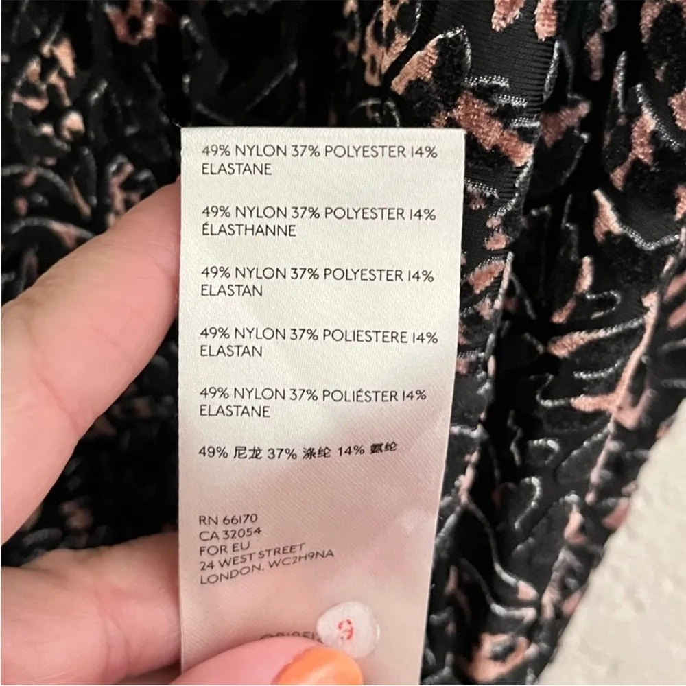 Free People Teddy Burnout Tee Cheetah Print size small - Image 12