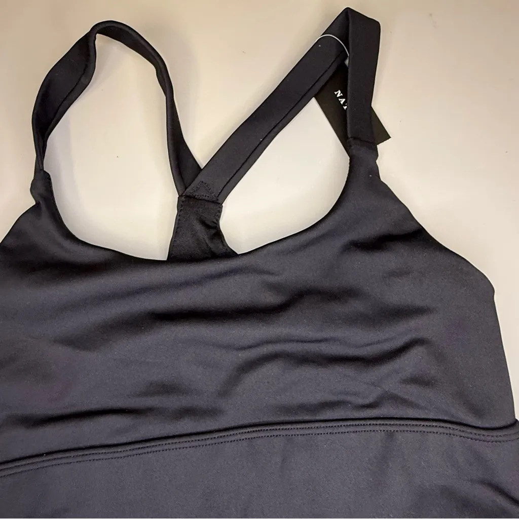 Natori Women's Sz XS Impulse Racerback Sport‎ Bra Bralette Black NEW NWT - Image 2
