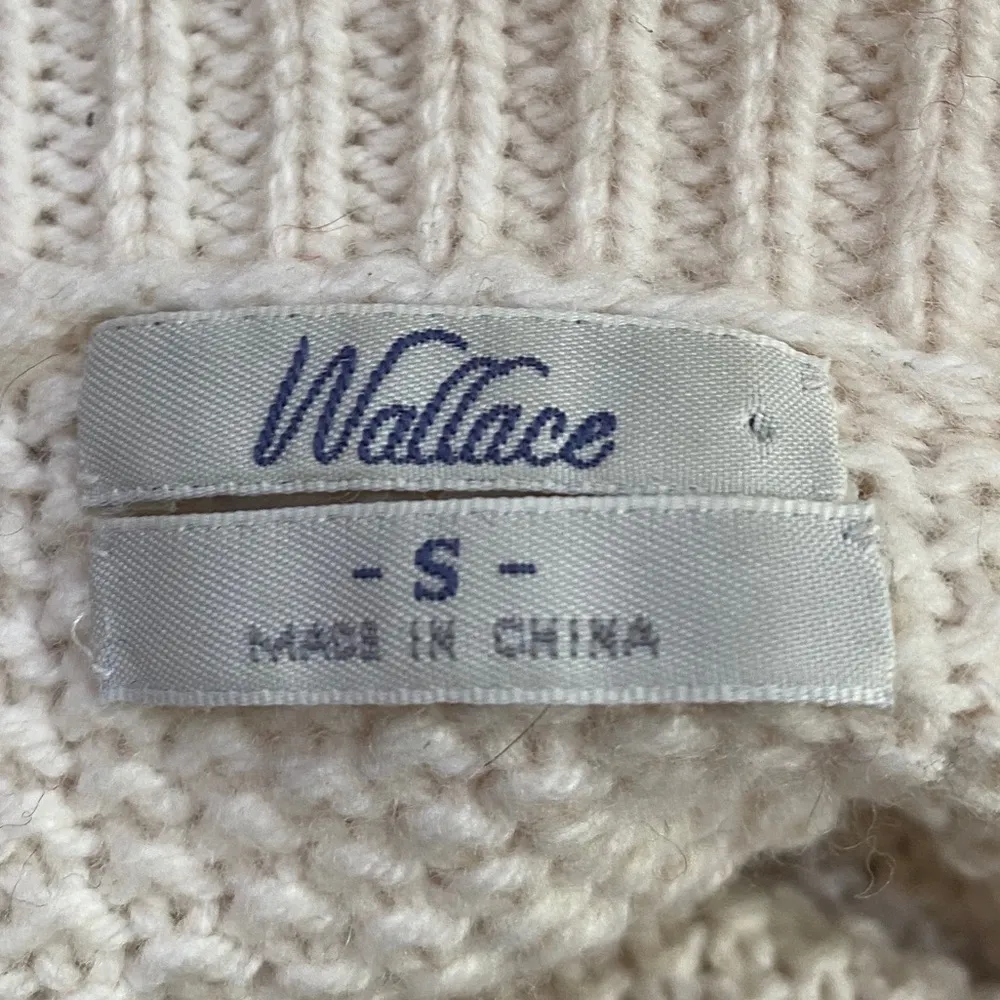 Wallace‎ Waffle Sweater Cream - Image 3