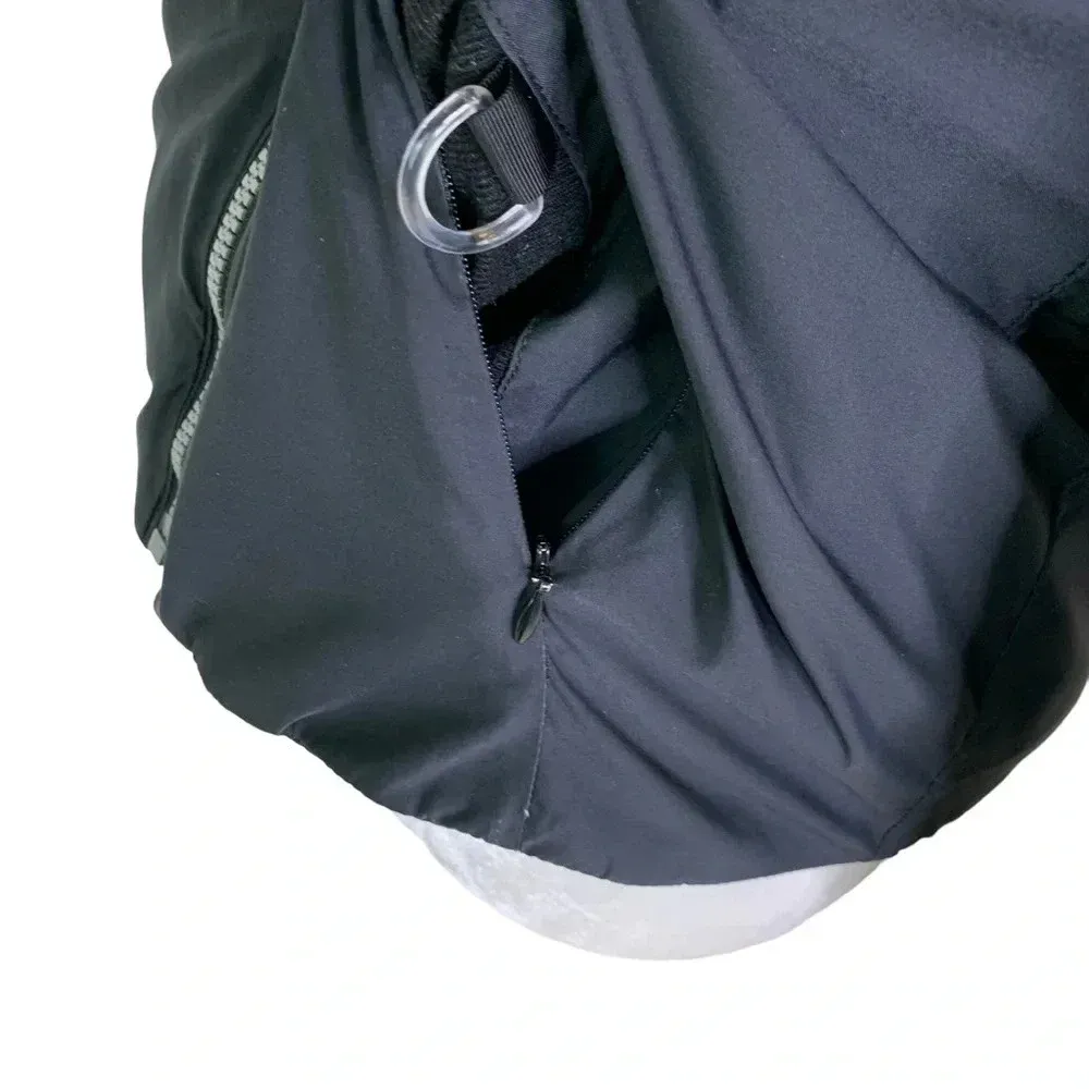 Obermeyer Y2K Women’s Black Bomber Zip Front Jacket Size 8 - Image 7