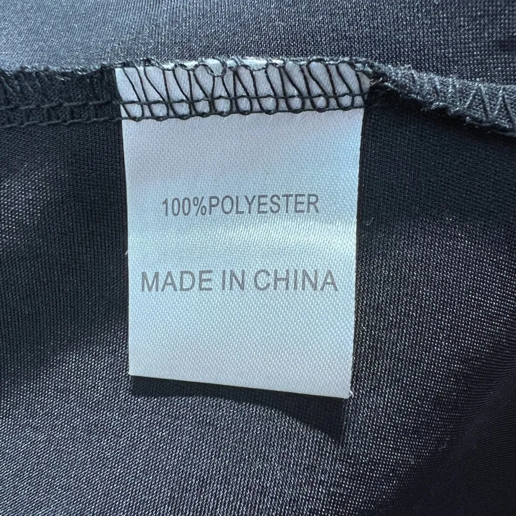 Seek‎ The Label Crop Top XS Black Off Shoulder Flowy Sleeve Back Slit Whimsigoth - Image 9