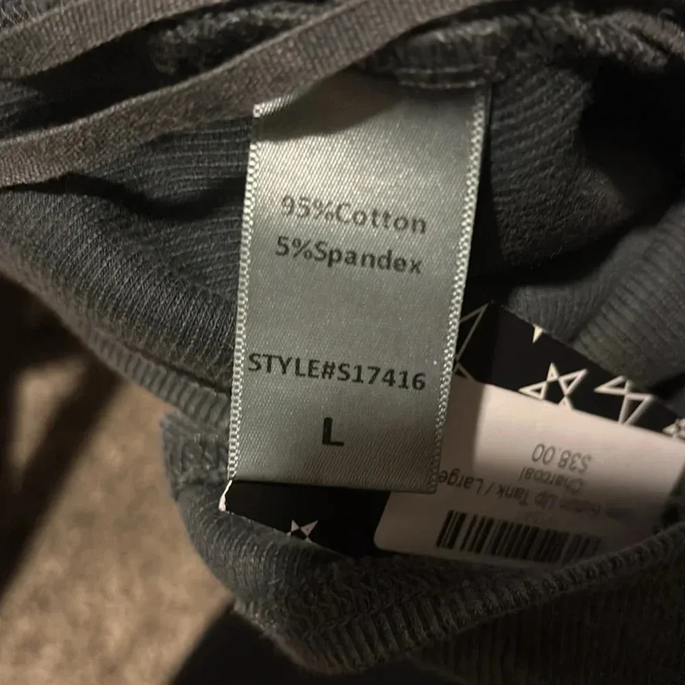 CROPPED ribbed NWT Mustard Seed Tank L - Image 6