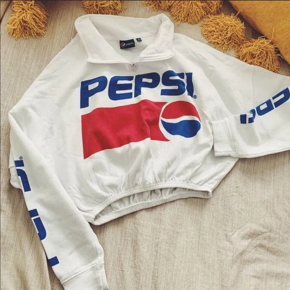 Pepsi  Crop Sweatshirt - Image 2