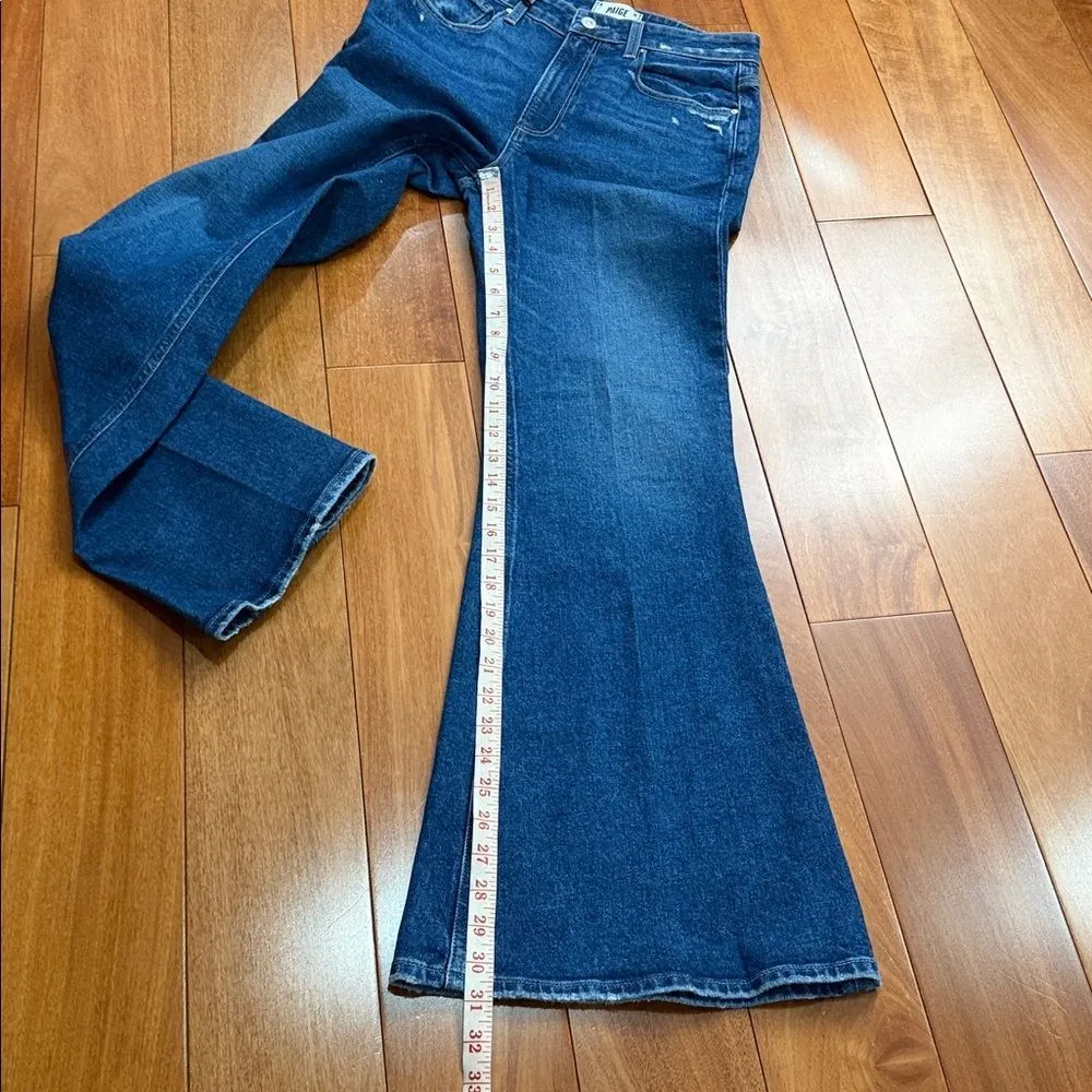 NWT PAIGE Women's Charlie High Rise Super Flare Vintage Inspired Size 28 - Image 9