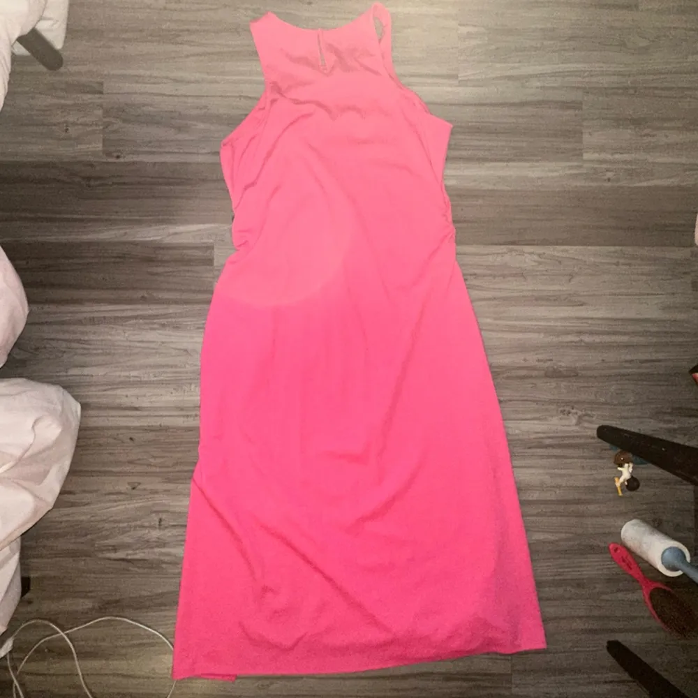 Bright Pink Midi Dress - Image 4