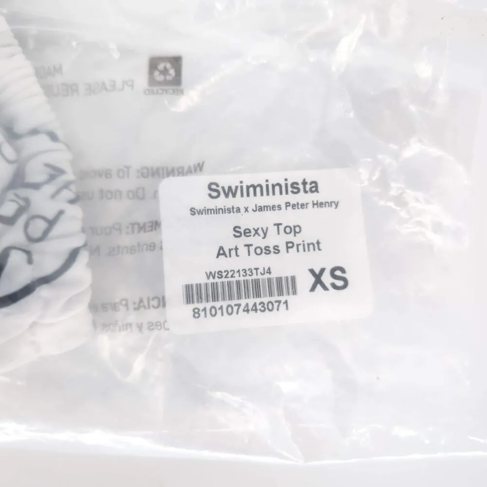 Swiminista x James Peter Henry Art Toss Print Sexy Bikini Top - Size XS - NWT - Image 12