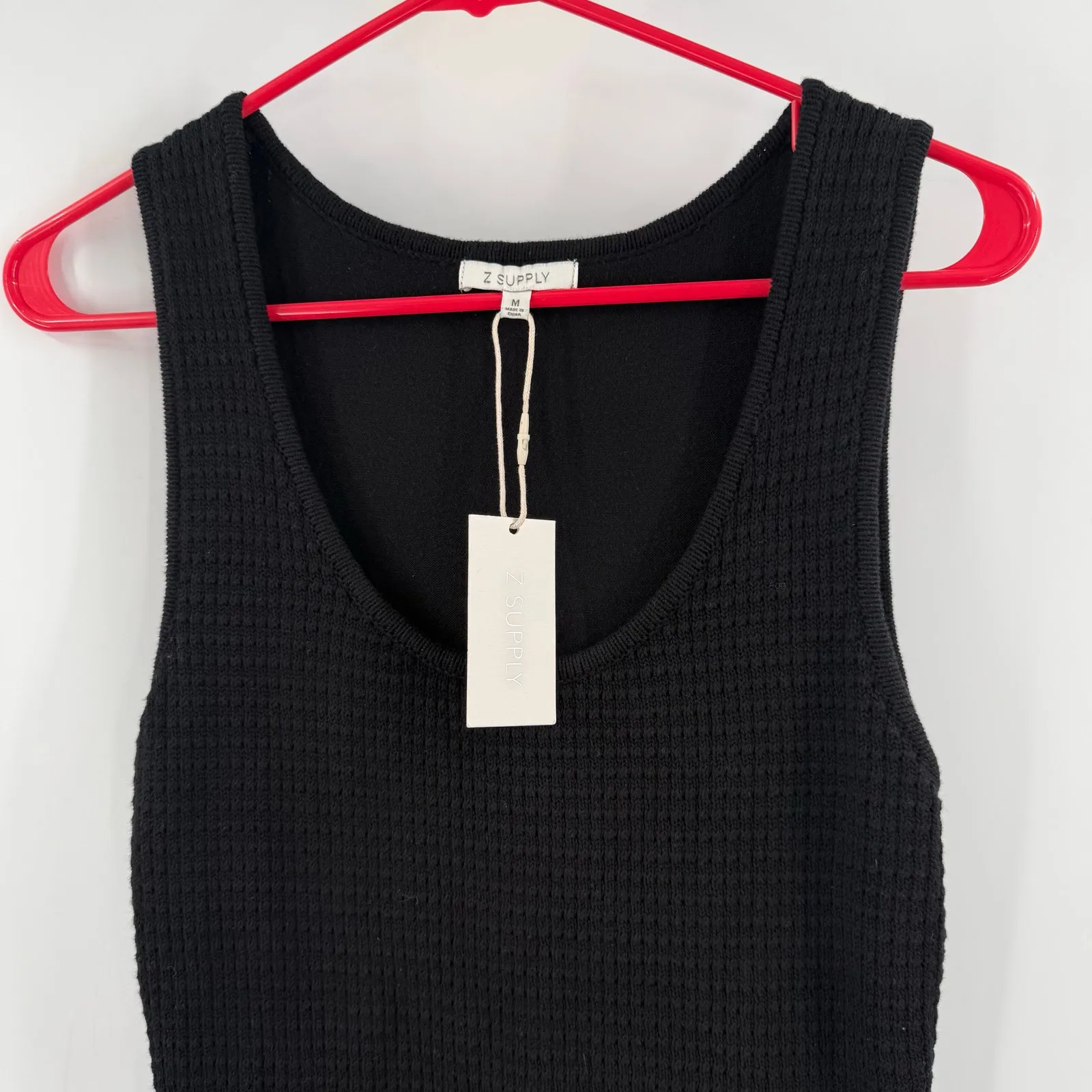 Z Supply Dress Women’s Size Medium Tarelle Crochet Maxi Dress NWT Black Knit - Image 10