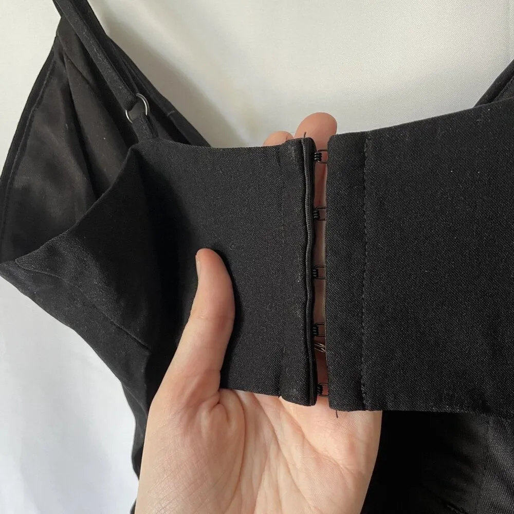 Tobi little black dress cutouts deep v-neck short backless dress night out - Image 7