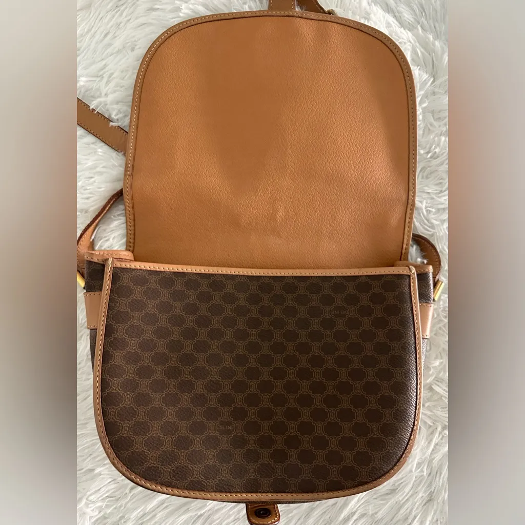 Celine Brown Macadam Crossbody Bag Handbag‎ - Image 11