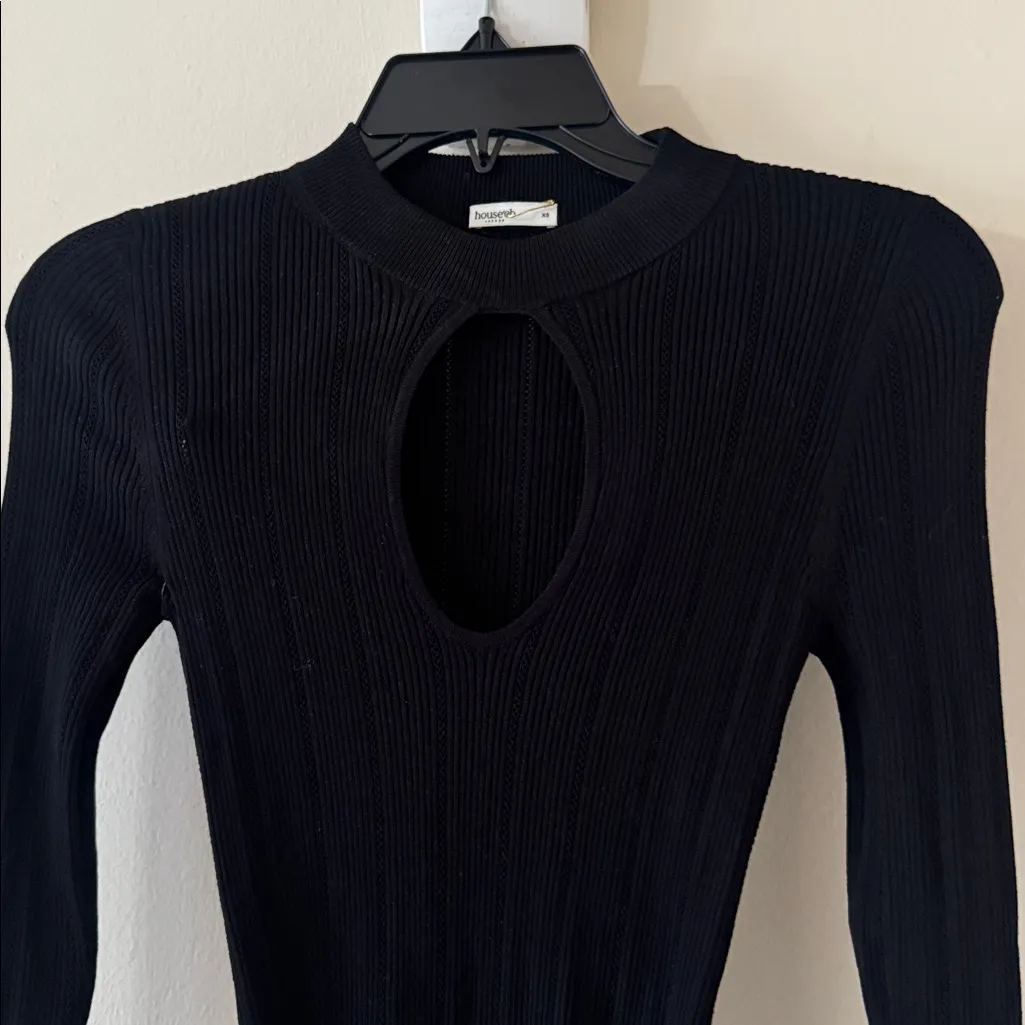 HOUSE OF CB AZIZA Black Long Sleeve Mini Dress, Size X-Small, $239 - Image 9