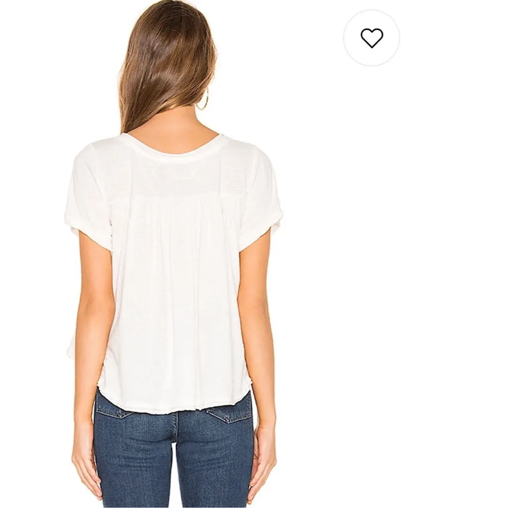 Free People We The Free All You Need Tee White Size XS Oversized - Image 2