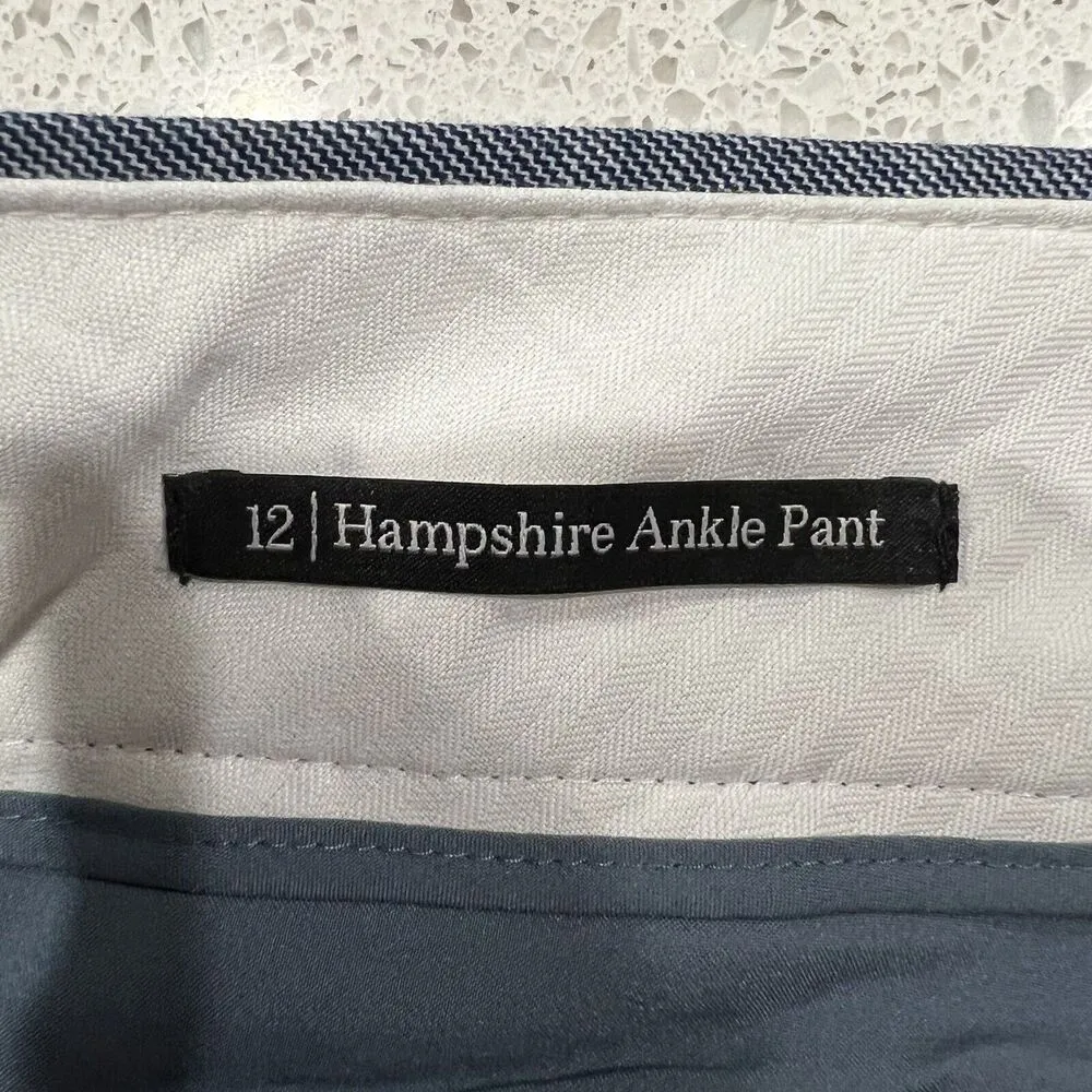 Talbots Sz 12 Hampshire Ankle Pants in Sharkskin Women’s Straight Leg High Rise - Image 6