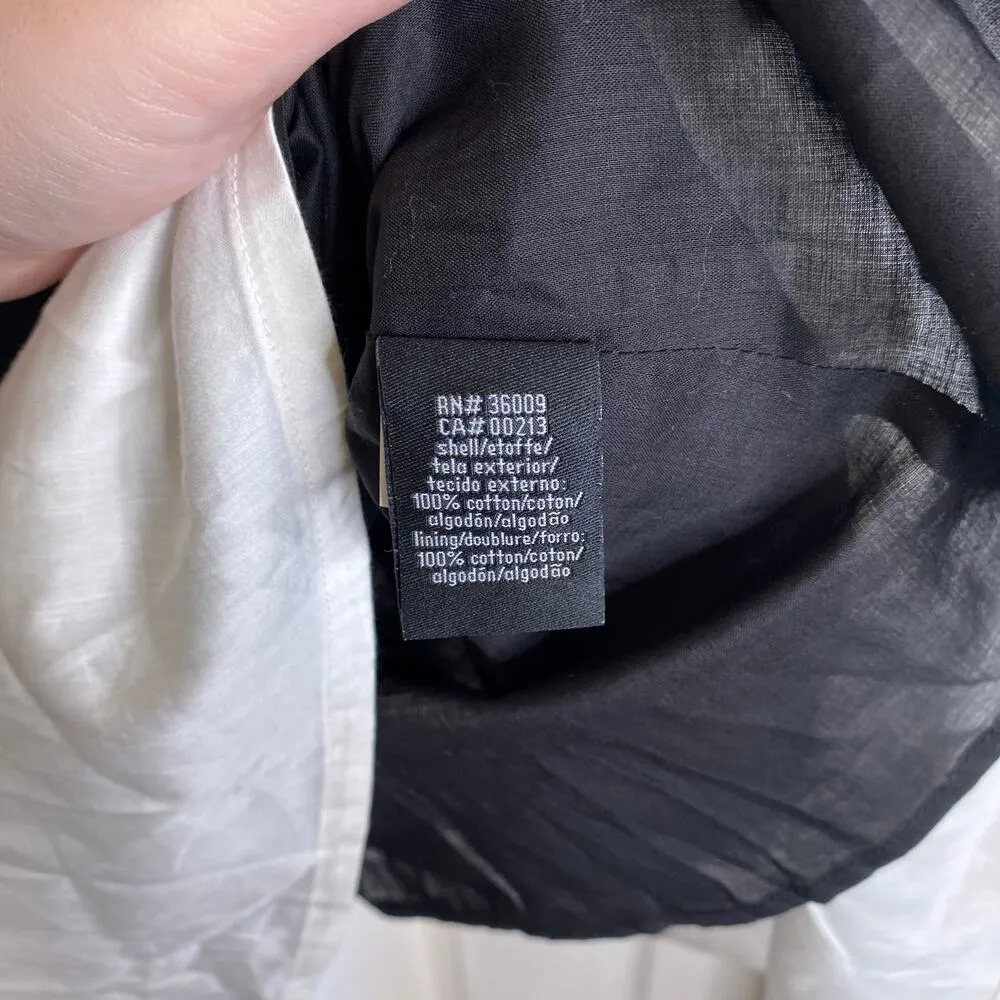 NWT Vintage CALVIN KLEIN Tank Dress Black White Y2K Pinup Summer Large Sailor - Image 5