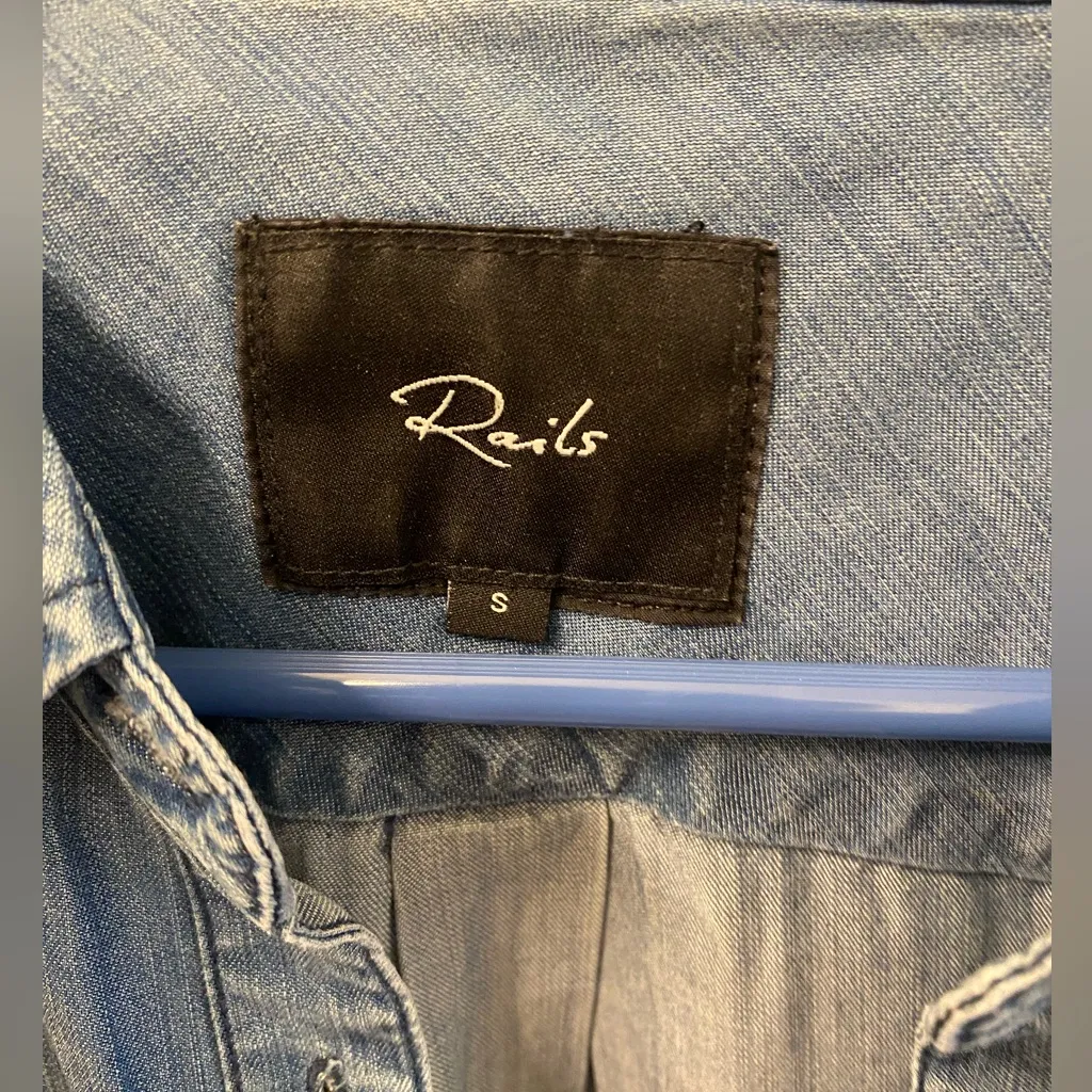 Rails Light Blue Casual Button Down Shirt - Image 3