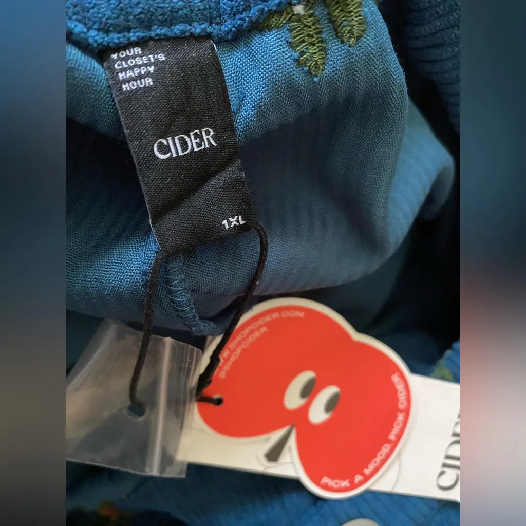 NWT Cider DITSY FLORAL CORDUROY JUMPSUIT size 1x - Image 9