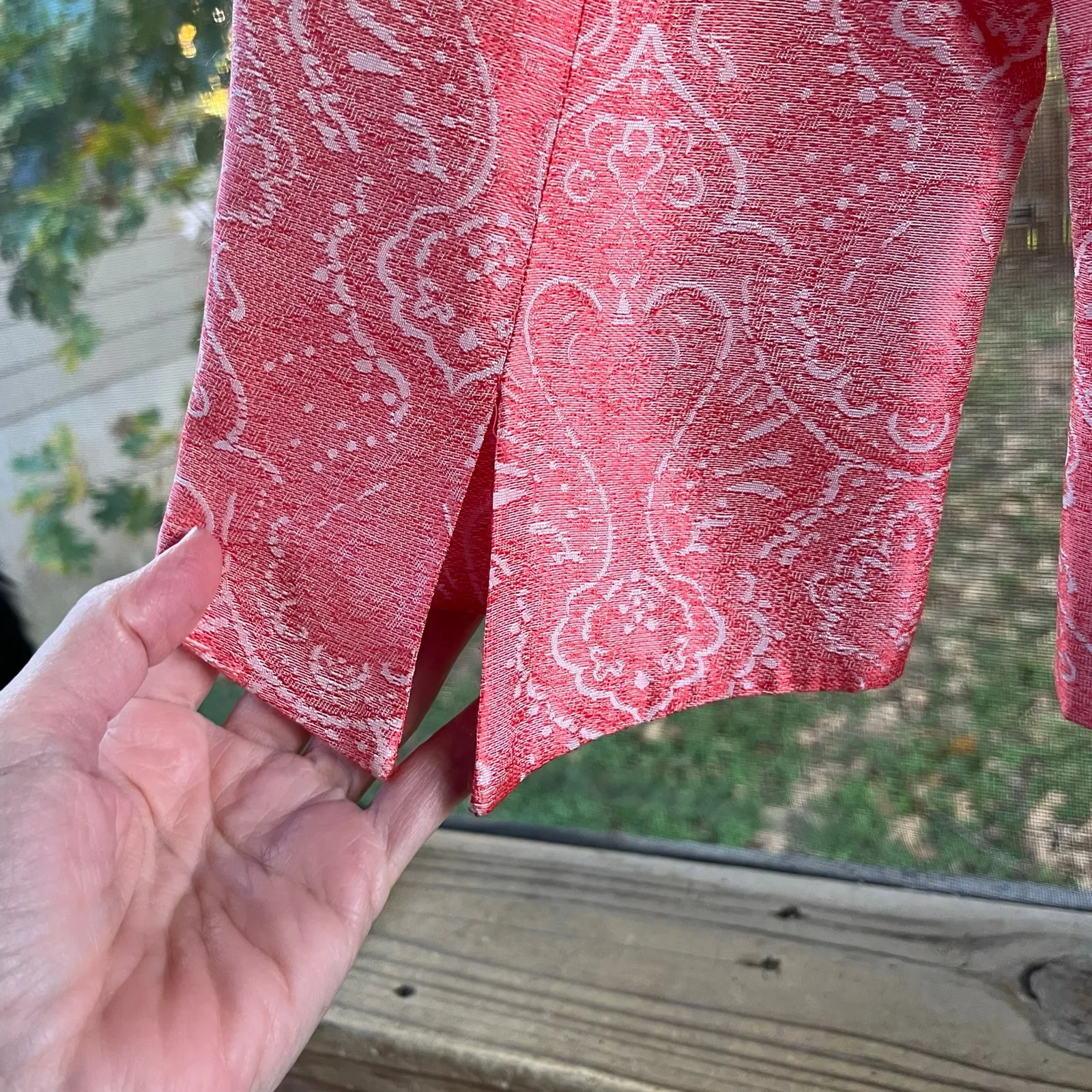 Zelda Women's Vintage Jacquard Pink Tapestry Jacket Size 8. NEW - Image 7