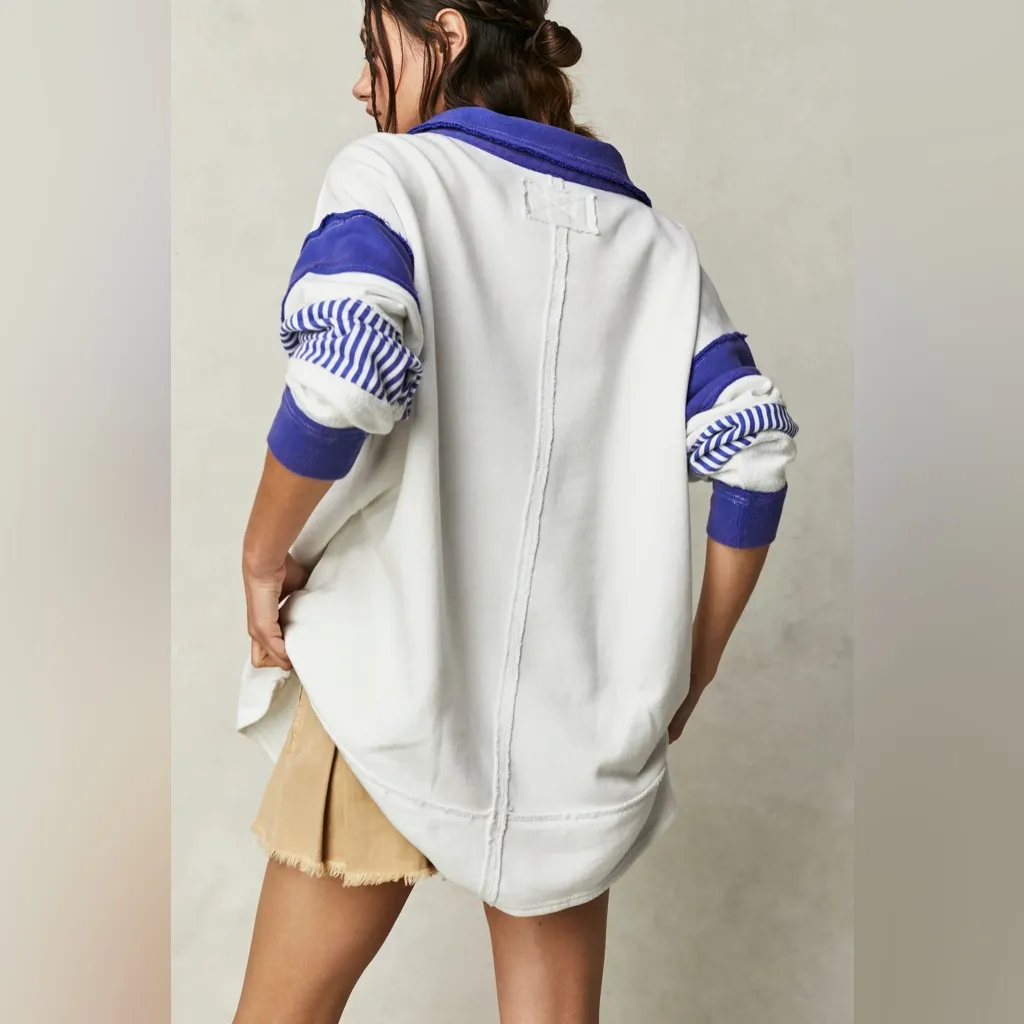 Free People We The Free Clean Prep Polo NWOT - Image 2