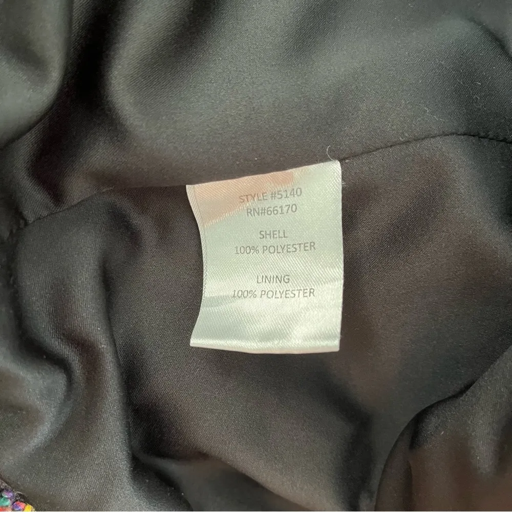 Slate & Willow Size M Shaina Lined Plaid Jacket Fall Colorful Retro Ruffle - Image 5