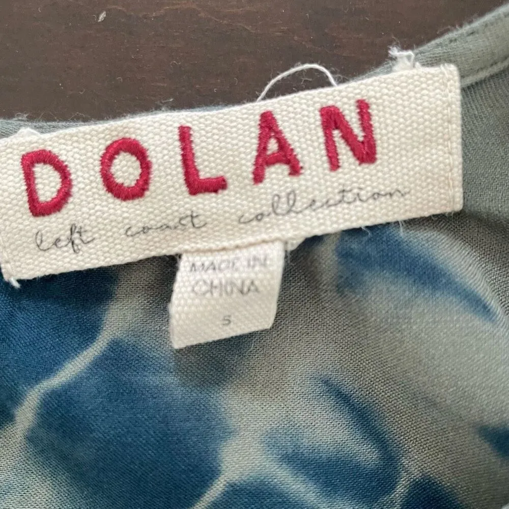 Anthropologie DolanTie Dye Eliska Maxi Dress Sage Moss Green Indigo Blue S - Image 8