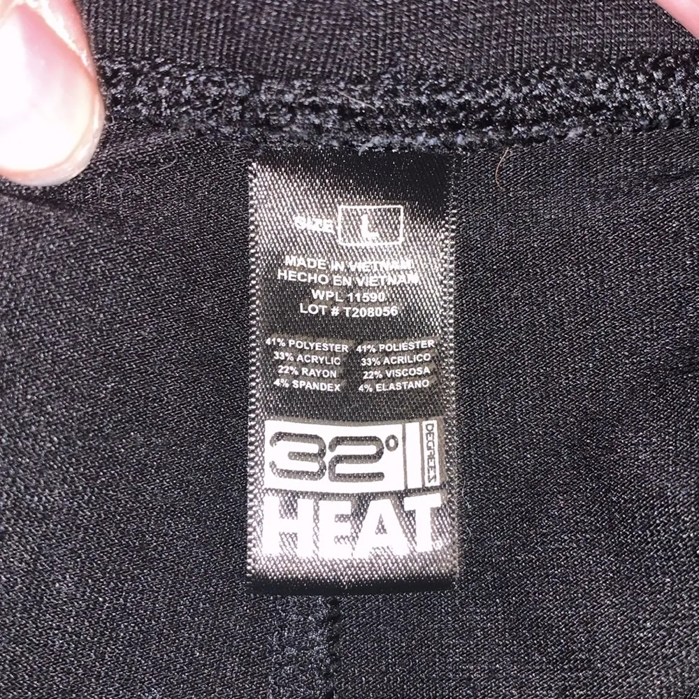 32 Degrees Heat black super lightweight athletic leggings - Image 7