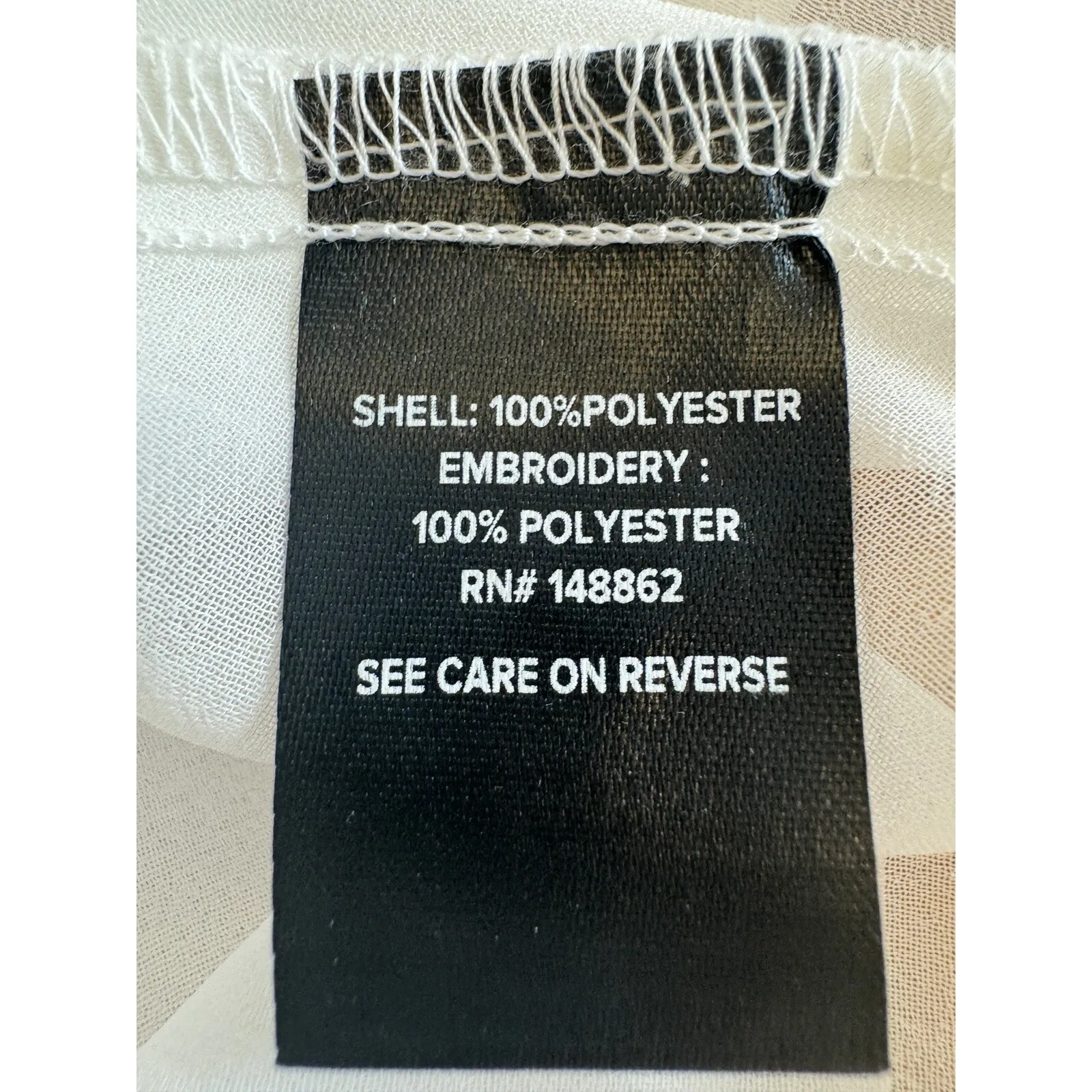 NWT Torrid White Embroidered Peplum Top -‎ Country Concert Size 0 Size 12 Sheer - Image 5