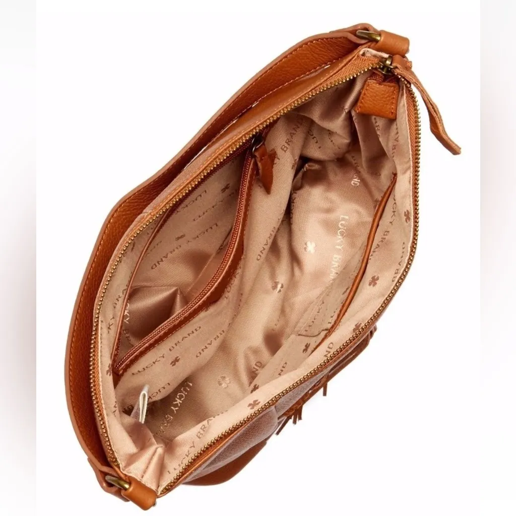Lucky Brand Carmen Leather Bag in Tobacco NWT - Image 7