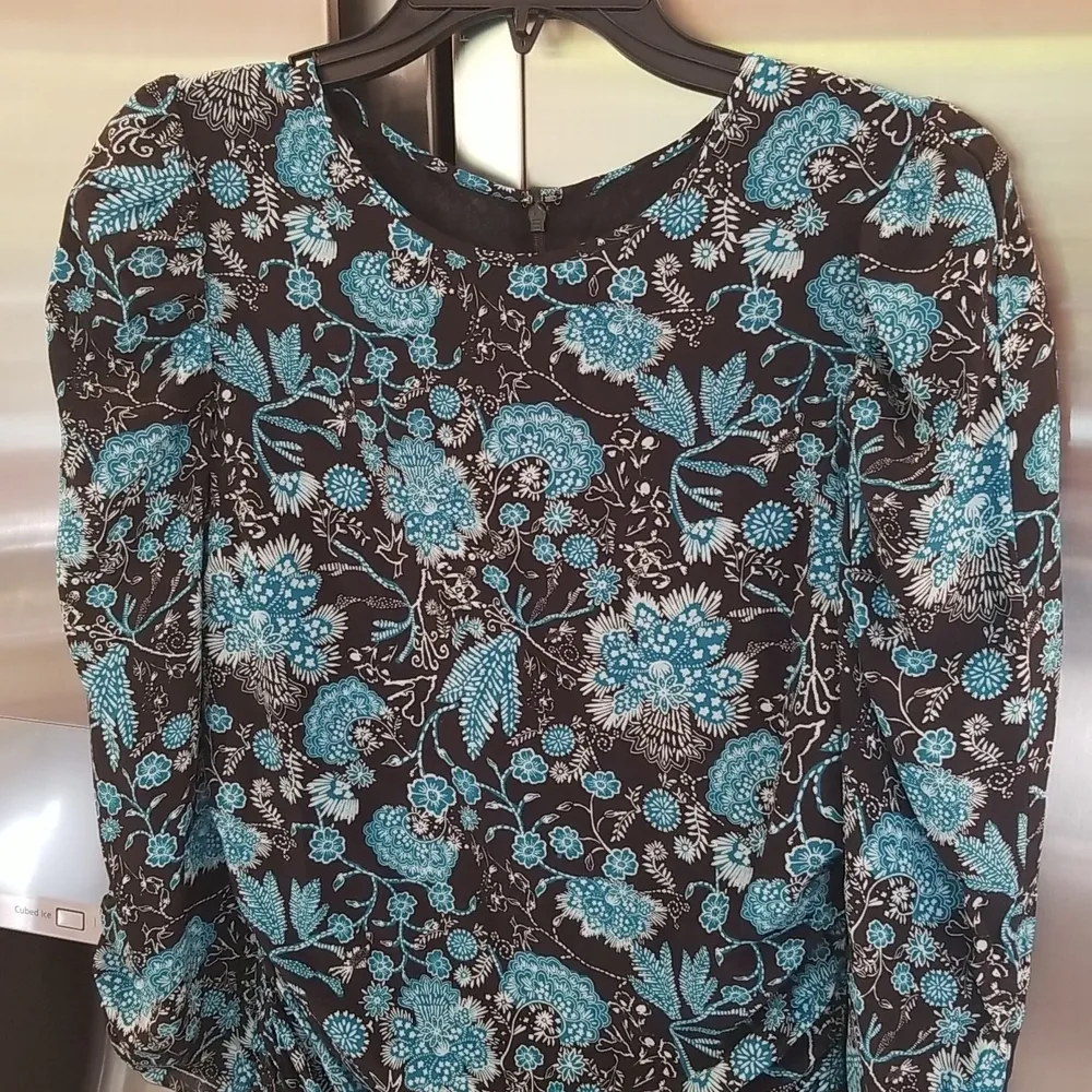 💕TANYA TAYLOR💕 Raven Dress ~ Paisley Floral Blue Print 6 NWOT Drop Waist Silk - Image 11