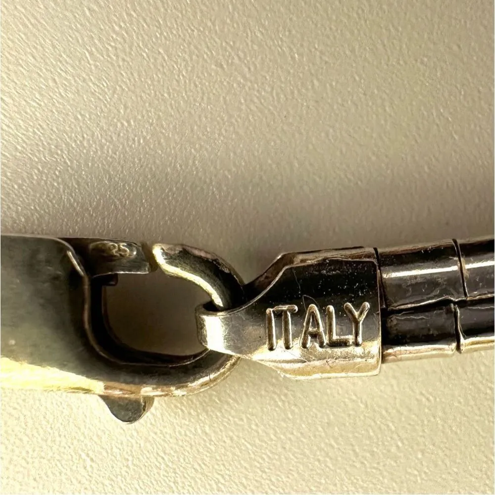 Sterling silver omega chain necklace Silver - Image 4