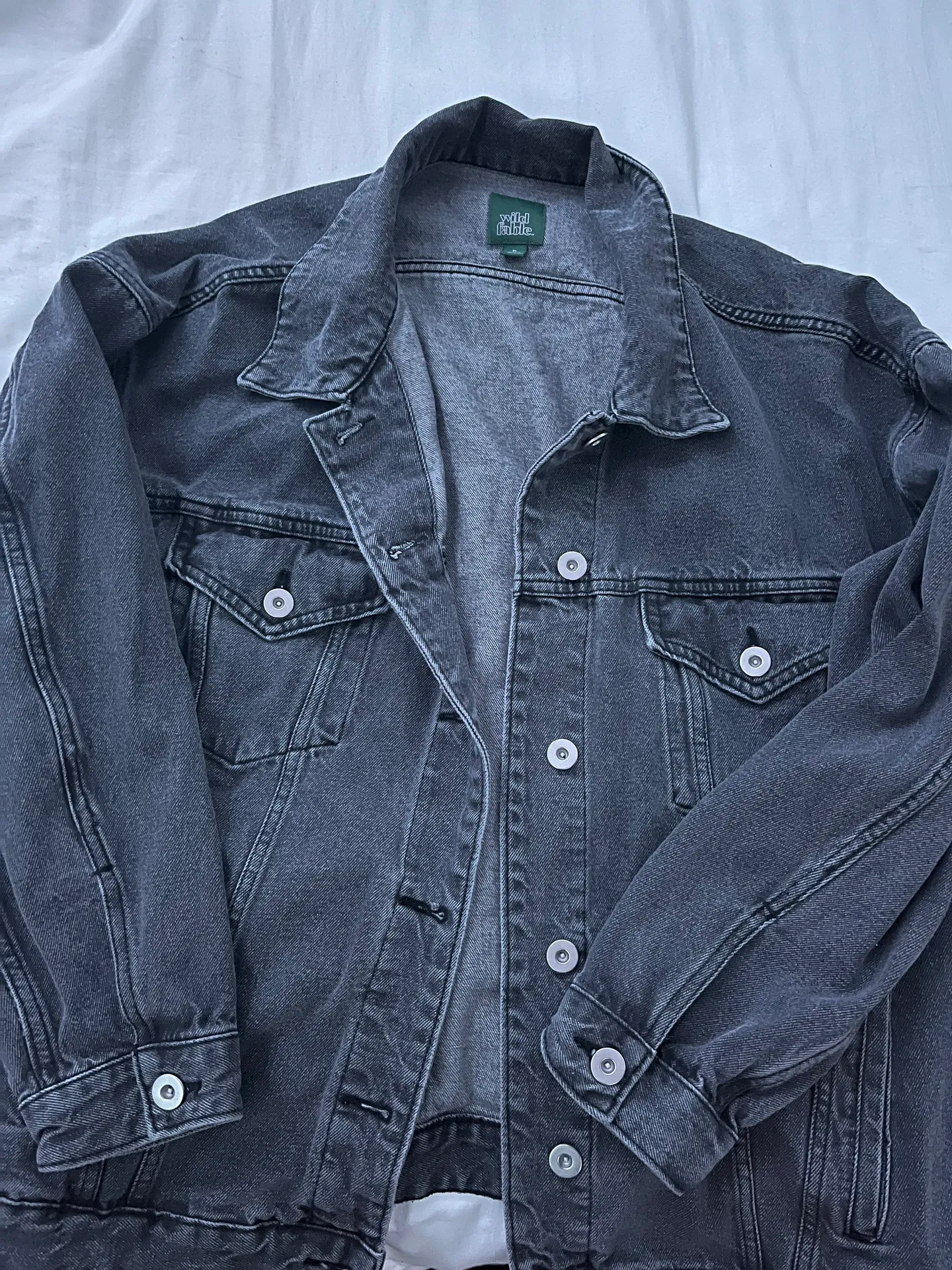 black jean jacket - Image 2