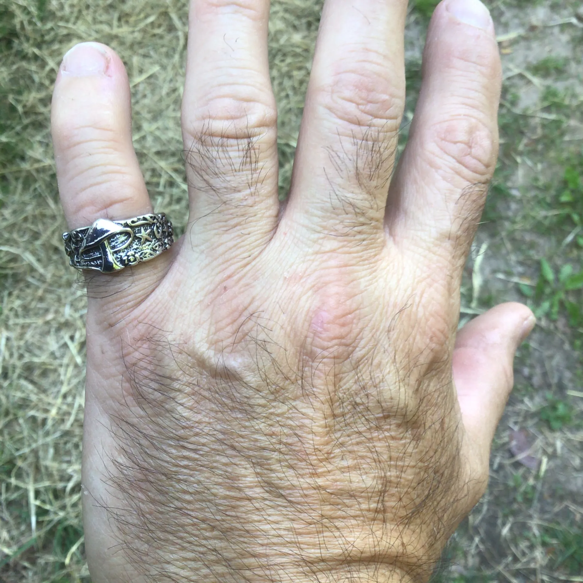 Mushroom With Stars Ring Size 9 Silver - Image 4