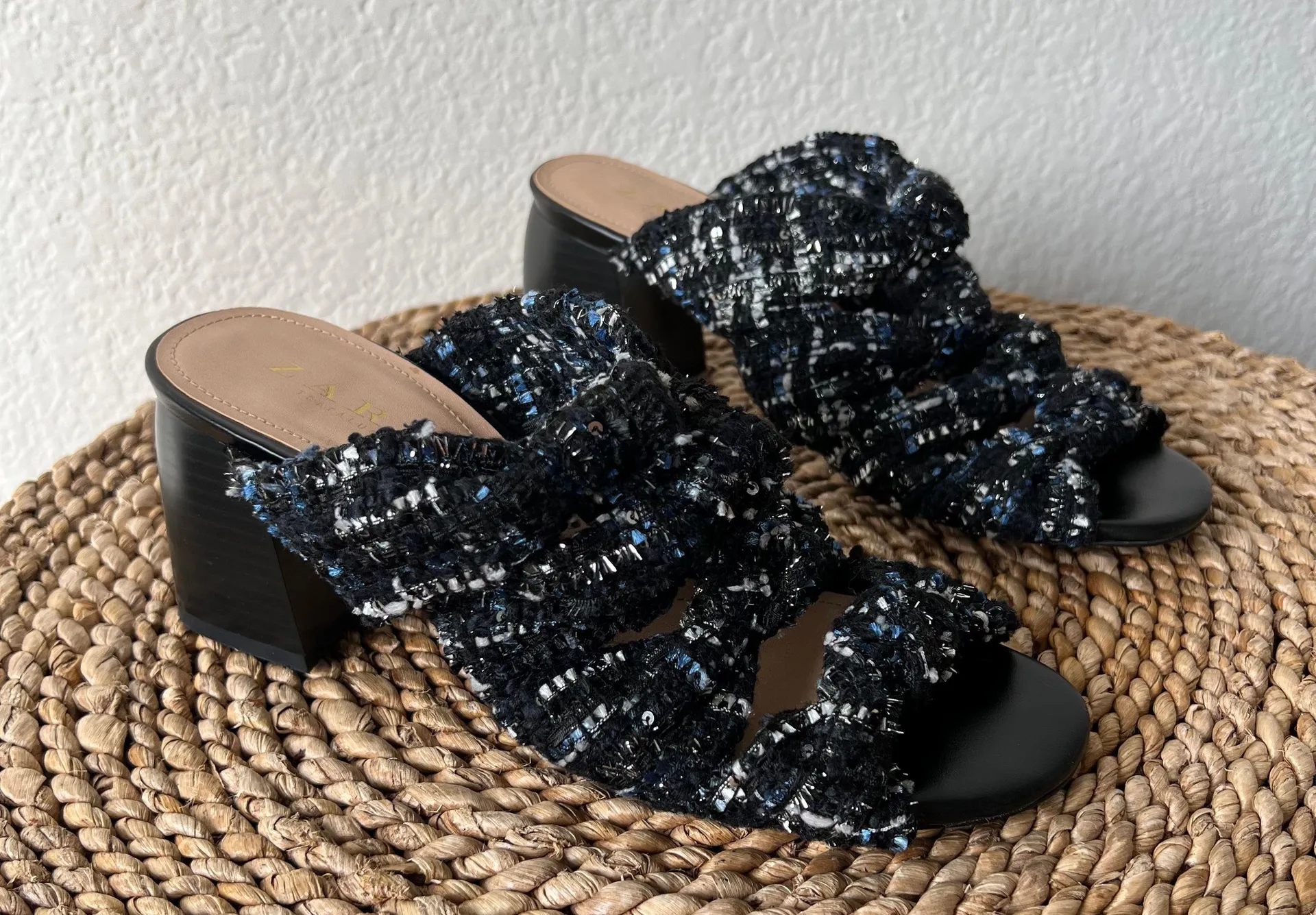 ZARA Tweed Block Heels - Image 3