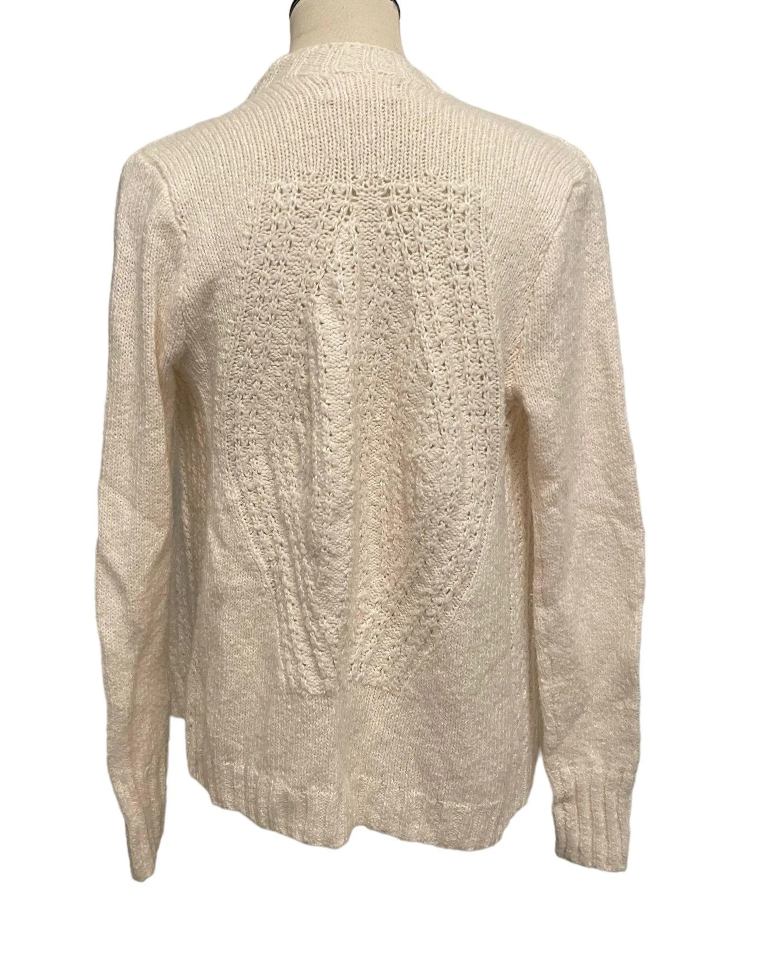 Hollister White Knit Cardigan - Image 4