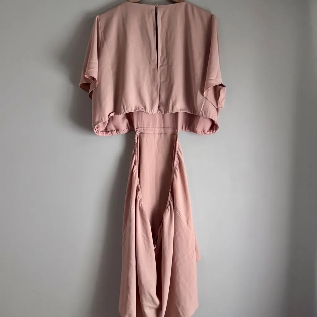 Abercrombie & Fitch NWT Angel Sleeve Cut Out Mini Pink Dress Size XXL - Image 4